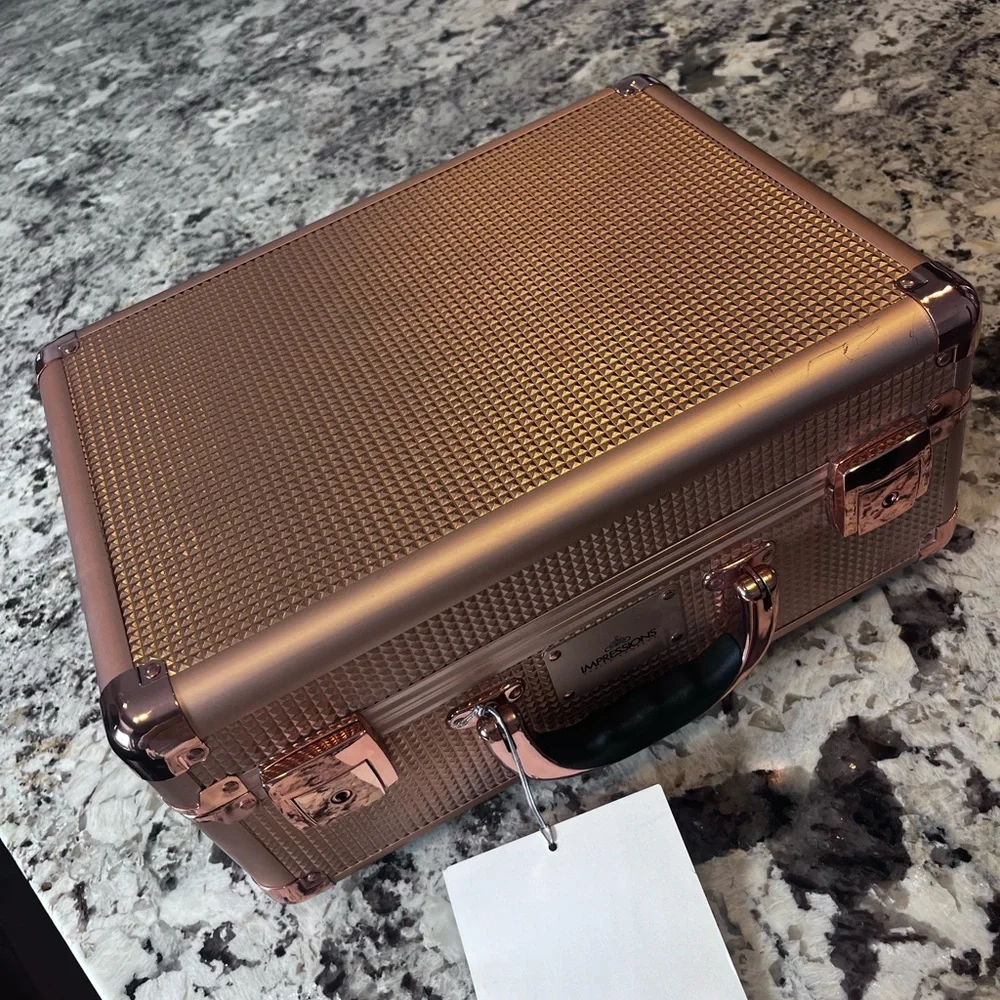 SlayCase® 2.0 Vanity Travel Case in Rose Gold Shimmer